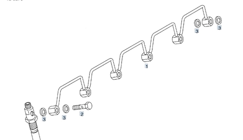 Трубка форсунок МАН ТГА D2866 51123055163  Топливопровод форсунок МАН ТГА/MAN TGA  Сборка:   №     OEM        Наименование детали  1 51123055163 Подпиточная проводка  2 51981500177 Полый винт  3 06566310125 Уплотнительное кольцо; с эластомерной кромкой уплот.