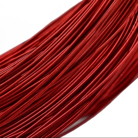 Канитель жесткая, цвет красный, 1 мм