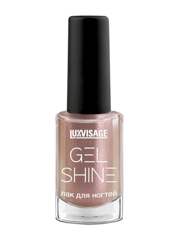 GEL SHINE Лак для ногтей тон 104 бежевый с розовым перламутром 9г Lux Visage