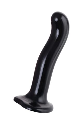 Черный стимулятор для пар P&G-Spot Dildo Size L - 19 см.