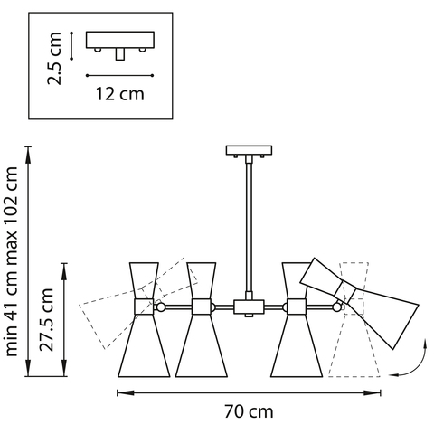 Потолочная люстра Dumo Lightstar 816067