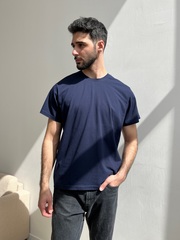 Футболка BASIC MAN, темно-синяя