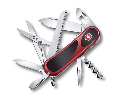 Нож складной Victorinox EvoGrip S17, 85 mm, 15 функций, красный с черным