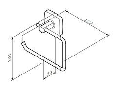 Держатель для туалетной бумаги без крышки AM.PM  GEM - A9034100