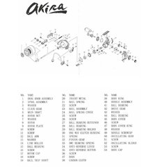 Катушка безынерционная Helios Akira 3000F 3+1bb HS-AK3000F