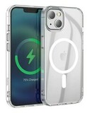 Силиконовый чехол с магнитом (MagSafe) Hoco TPU для iPhone 13 (6.1) (Прозрачный)