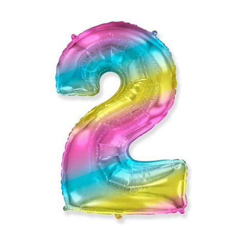 Цифра "2" Радуга
