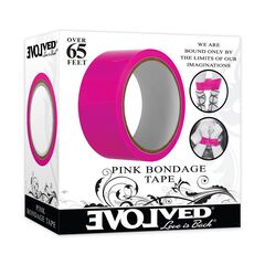 Розовая лента для бондажа Pink Bondage Tape - 20 м. - 