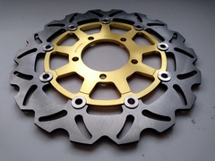 Диск тормозной передний лепестковый на Kawasaki ZX6R NINJA, ZX6R NINJA, ZX6RR NINJA, ER6F / ER6FN, Z 750/750-ABS