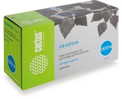 Картридж лазерный Cactus CS-C9731AV голубой (13000стр.) для HP CLJ 5500/5550