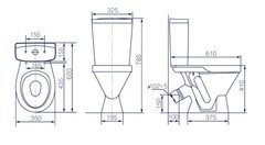 УНИТАЗ-КОМПАКТ ROSA ОКА