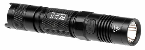 Фонарь ручной Nitecore P12, чёрный, светодиодный, 18650/CR123 x 2 (11122)
