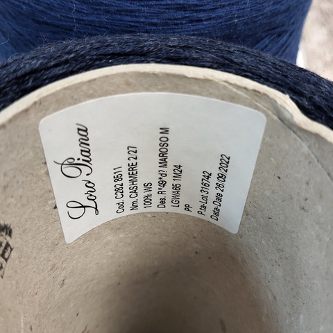 Кашемир LORO PIANA CASHMERE 2/27 темно-синий меланж