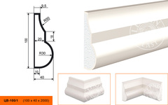 Молдинг цокольный ЦB-100/1