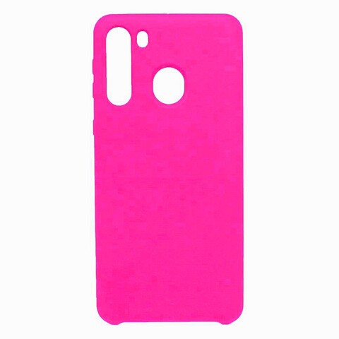 Силиконовый чехол Silicone Cover для Samsung Galaxy A21 (Розовый)