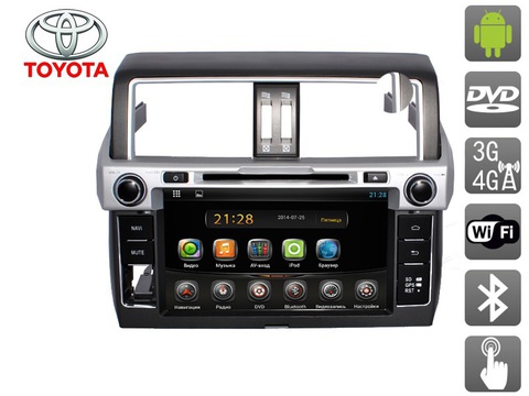 Штатное головное устройство для Toyota Land Cruiser Prado 150 (2013-...) AVIS Electronics AVS090AN (#651) на Android