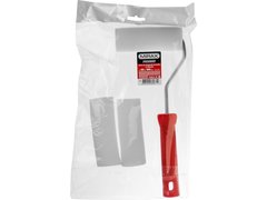 MIRAX ПОРОЛОН, 40 х 100 мм, бюгель 6 мм, 3 шубки + ручка, для водорастворимых ЛКМ, малярный валик в наборе (0363-10)