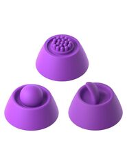 Фиолетовый вибратор с тройной стимуляцией Intimotion Pulse Pro - 24 см. - 