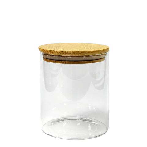 Контейнер для продуктов с крышкой Nässla (800ml.), контейнер-стекло, крышка-бамбук