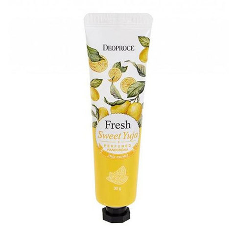 Deoproce Fresh Sweet Yuja Perfumed Hand Cream - Парфюмированный крем для рук с экстрактом цитрона