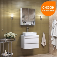Тумба под раковину Urban 600-0-2 со столешницей навесная