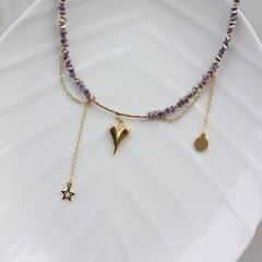 Набор для создания колье (в золотом цвете) НАБ017