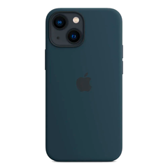 Силиконовый чехол с поддержкой MagSafe Apple Silicone Case для iPhone 13 mini, Abyss Blue (Синий омут)