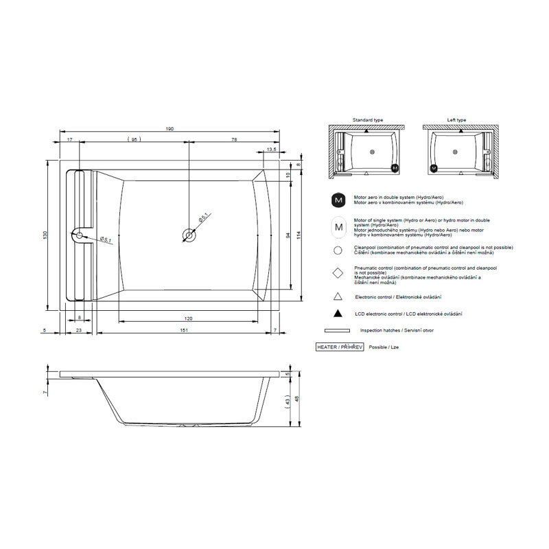 ванна Savona в системе LUX