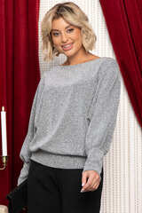 Блуза праздничная Гостья из будущего (серебро) Б14778-19М LT Collection