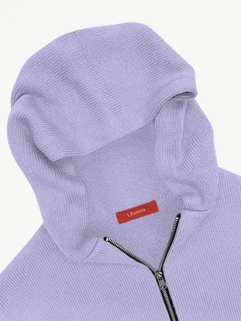 Толстовка на замке из шелка