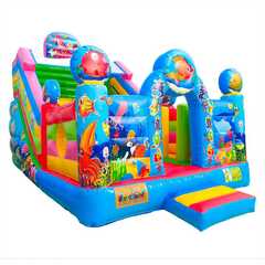 Коммерческий надувной батут-горка «Приключения рыбки 2» 7*4*5.5 м