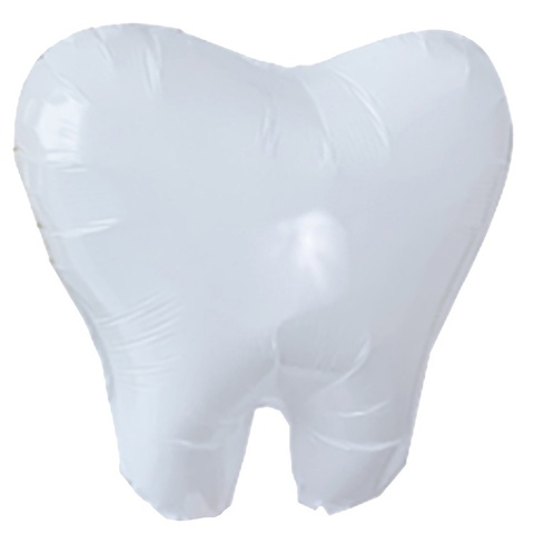 К Фигура, Зубик, Белый, 20''/51 см, 1 шт. (В упаковке)