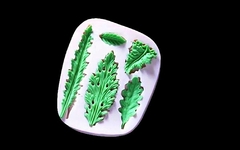 Силиконовый молд Набор фактурных листьев