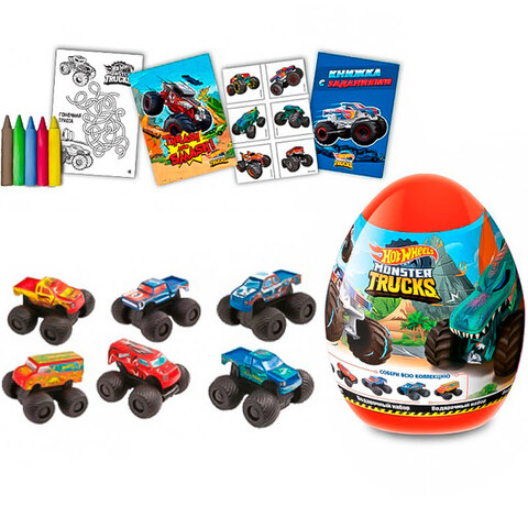 HOT WHEELS HAPPY MAGIC набор в пластиковом яйце XXL 1кор*8бл*1шт