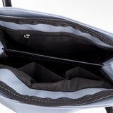 Сумка Саломея 278 гладкий серо-голубой + черный