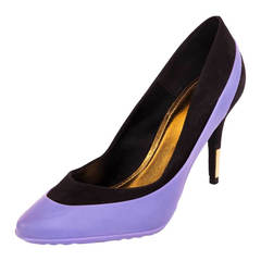 Галоши под каблук Лиловые универсальные матовые