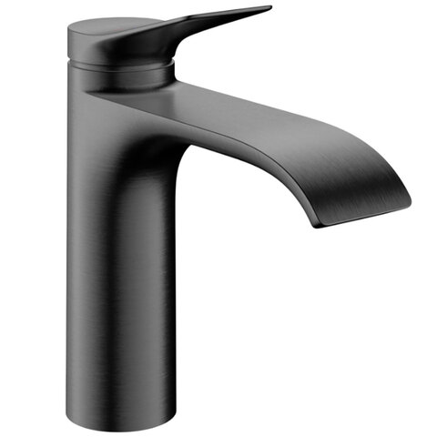 Смеситель для раковины с донным клапаном, шлиф. черный хром Hansgrohe Vivenis 75023340