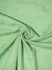 Костюмно-плательная ткань жаккард, 200 гр/м2, Х/б-75%, ПЭ-20%, Эластан-5%, 150 см, мятный