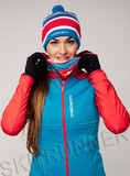 Утеплённый лыжный костюм Nordski Premium Blue/Red 2020 женский