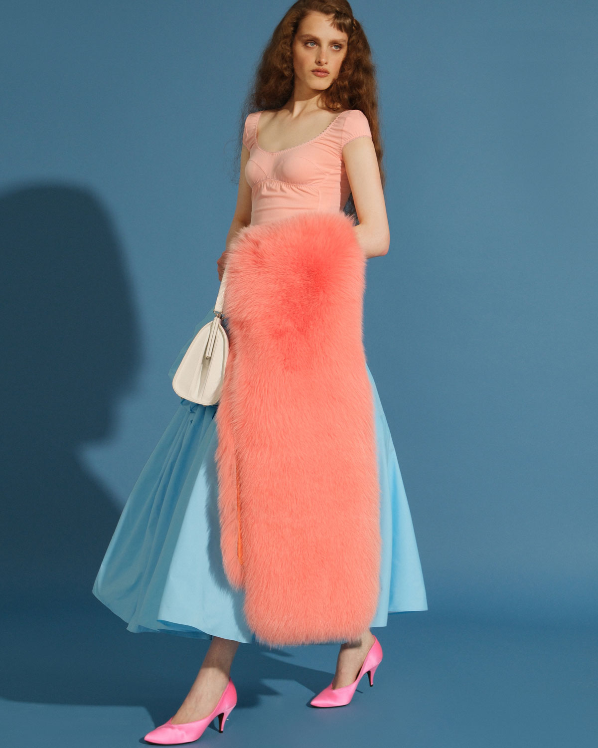 Шарф из меха лисы