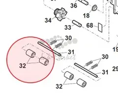 Ролик Sharp AR-M550NP (O) NROLP1473FCZZ