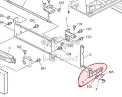 Ограничитель тандемного лотка Ricoh D0626702