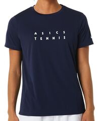 Женская теннисная футболка Asics Court Graphic Tee - midnight