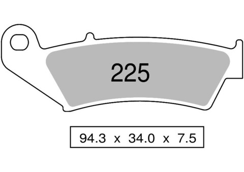 Колодки дискового тормоза Trofeo Sintered 225  (LMP294, FDB892)