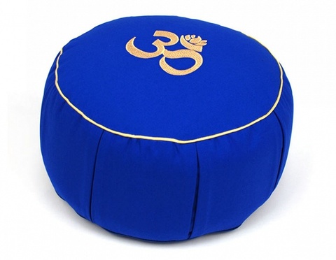 Подушка для йоги Сурья круглая с каймой, 35х15 см
