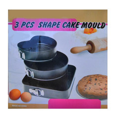 Набор фигурных форм для выпечки Cake Mould, 3 шт