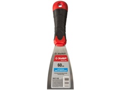 ЗУБР 60 мм, профилированное полотно, двухкомпонентная ручка, нержавеющий, шпатель (10072-06)