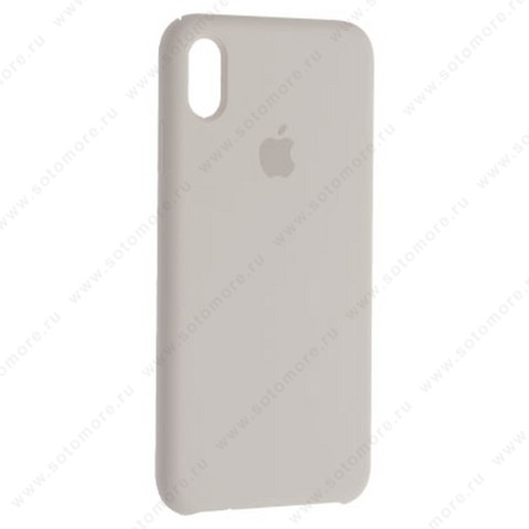 Накладка Silicone Case для Apple iPhone XS Max белый