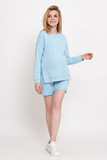 Спортивный костюм для беременных и кормящих 12535 голубой