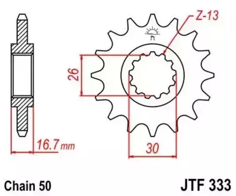 Звезда ведущая JTF333 16